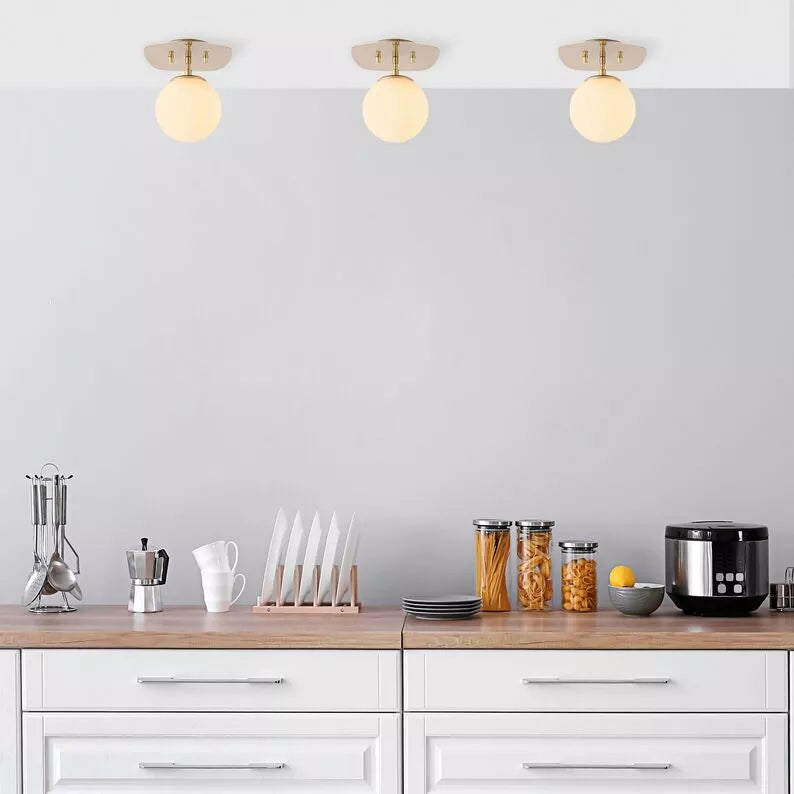 RALIKER Piekaramā lampa x1 zelta/piena tonis - N1 Home