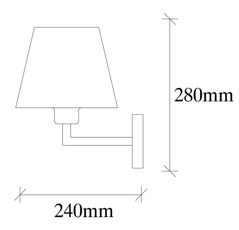 WLYNIK Sienas lampa ar zelta toni