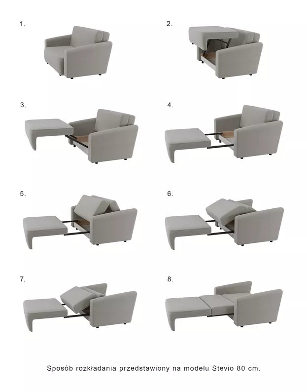 VIOSTE Divvietīgs dīvāns, 110 cm, ar glabātuvi, smilškrāsas hidrofobs šenils