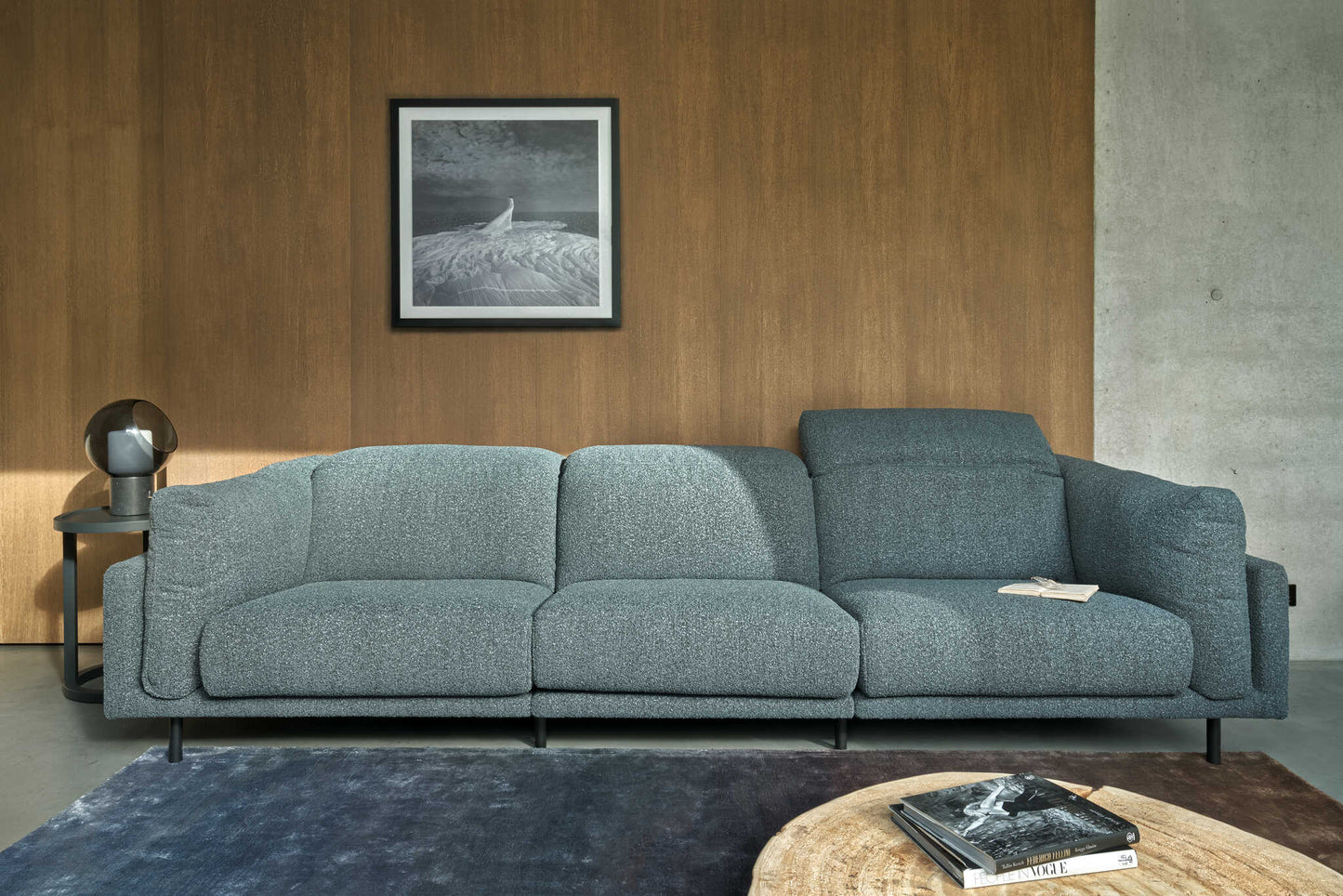 Dīvāns Tivoli Befame 310/117/103 cm pelēks - N1 Home