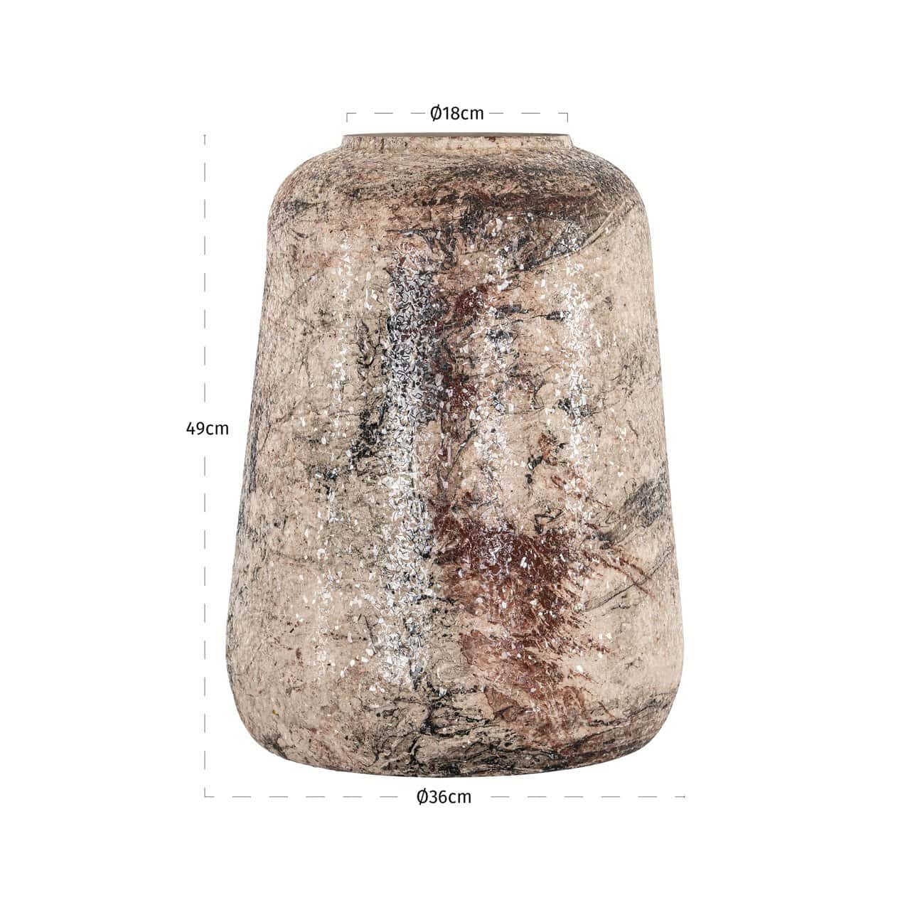 Vāze Dena L Richmond Interiors 36/36/49 cm bēšs