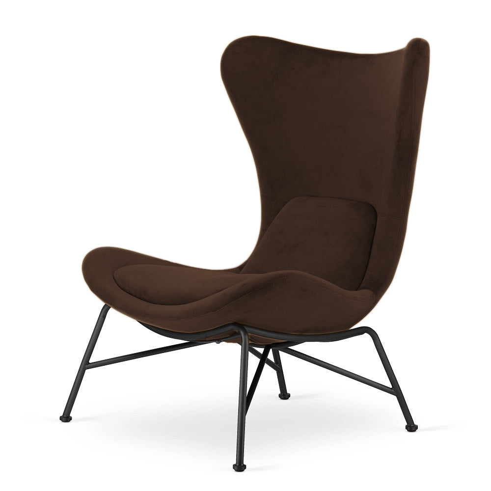 Krēsls Dot Design Varde samta 78x98x43 cm brūns - N1 Home