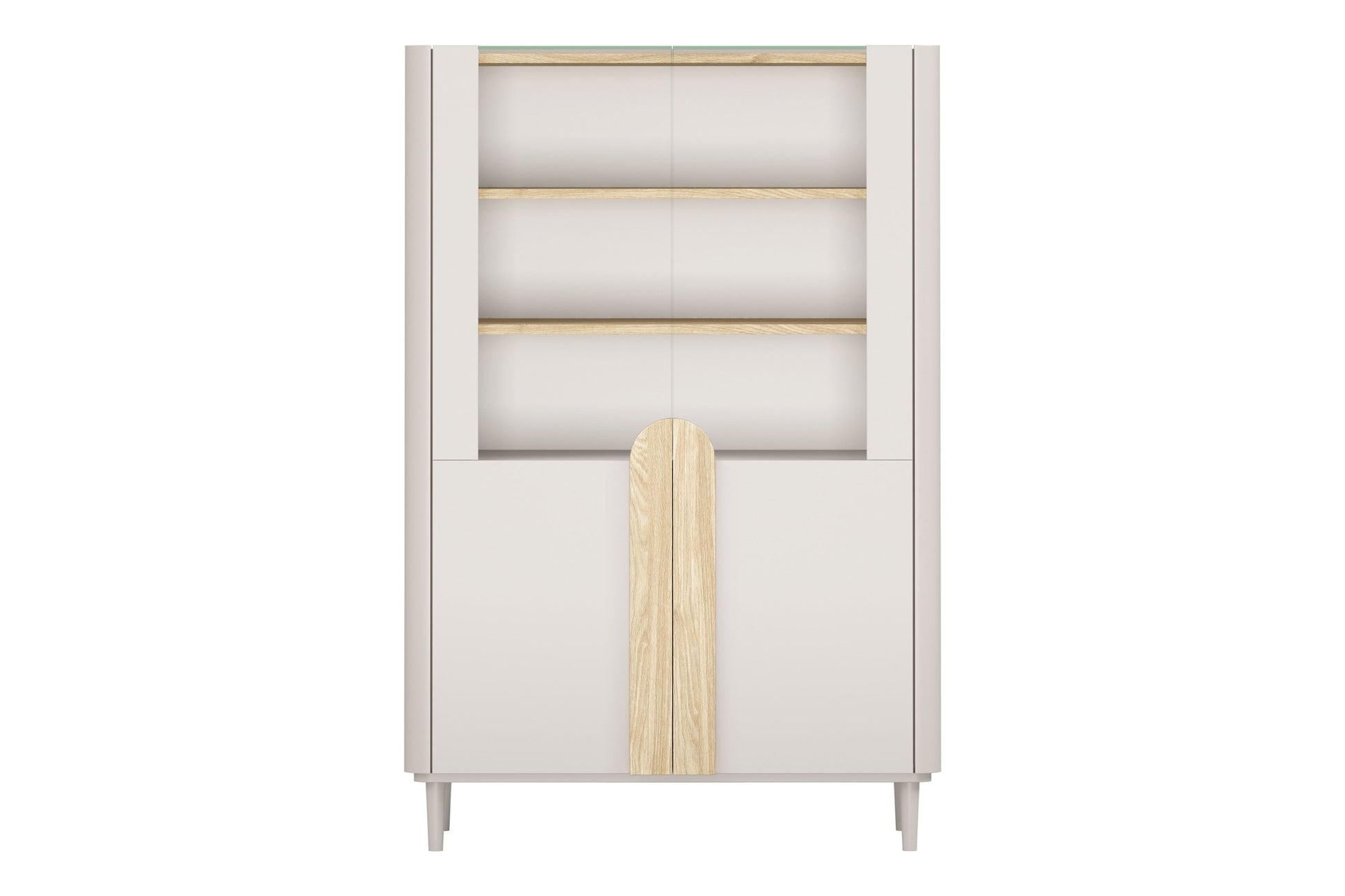 Vitrīna Amil 100/150/48 cm Kašmirs / Eļļots ozols / Gaišs ozols - N1 Home