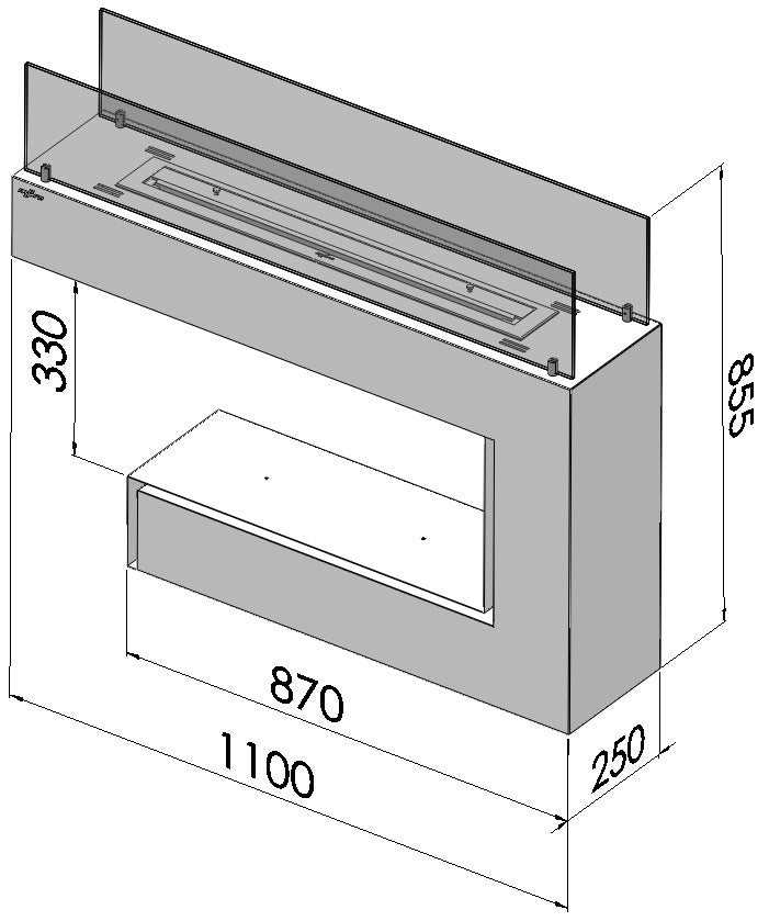 Boikamīns Spectri 110/92/25 cm balts - N1 Home