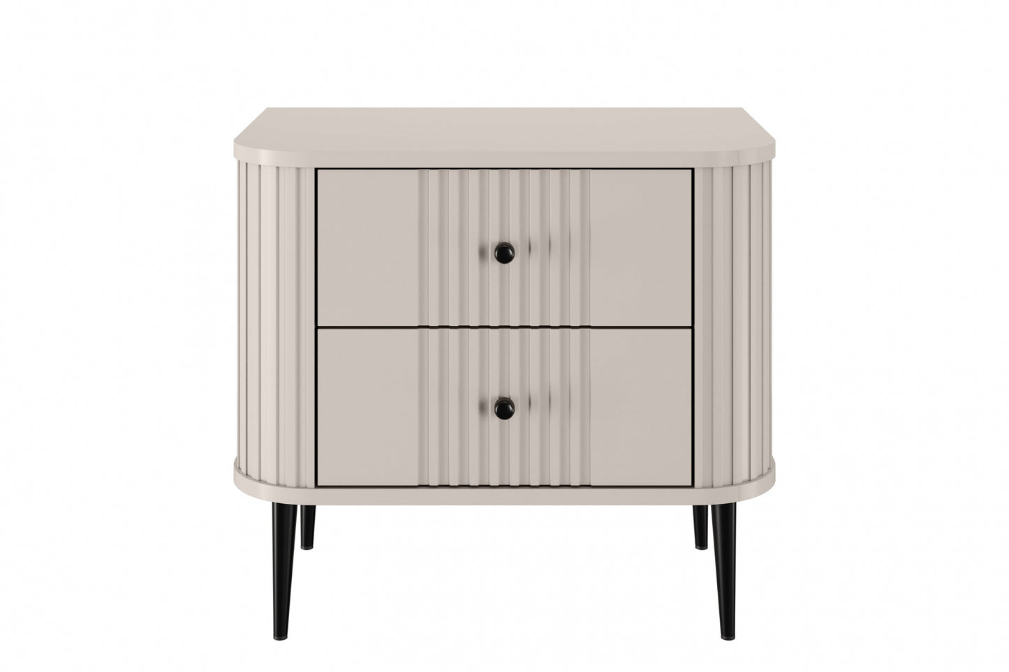 Naktsskapītis (2) Vespa 56/51/38 cm kašmirs/melns - N1 Home