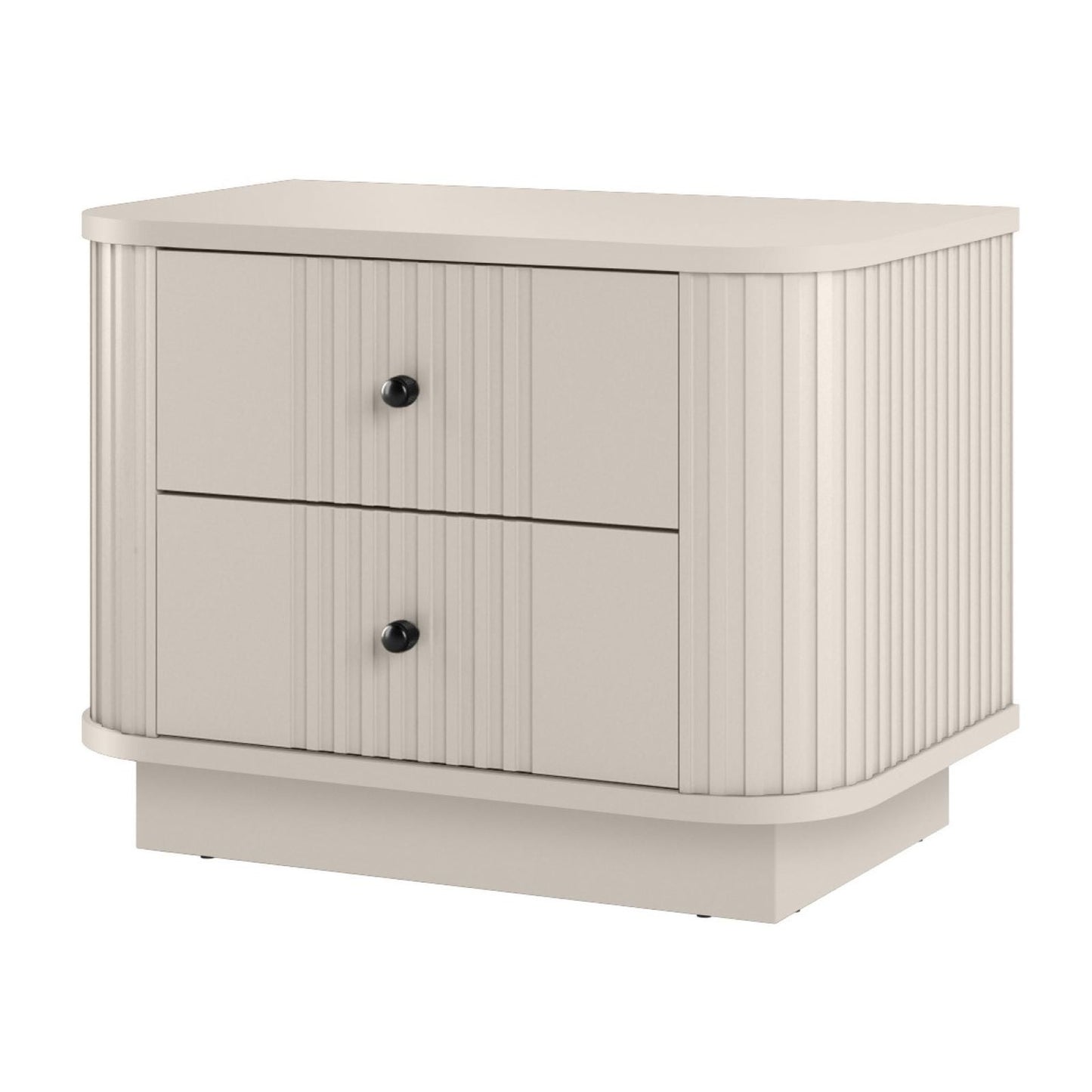 Naktsskapītis Vespa (2) 56/43/38 cm kašmirs/melns - N1 Home