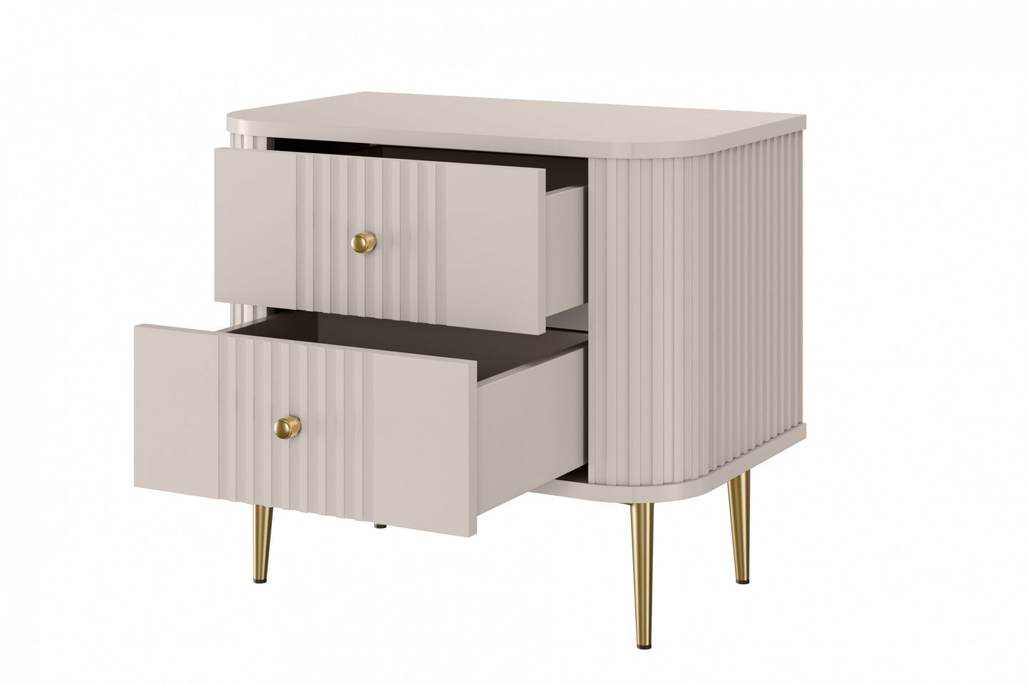 Naktsskapītis (2) Vespa 56/51/38 cm kašmirs/zelts - N1 Home