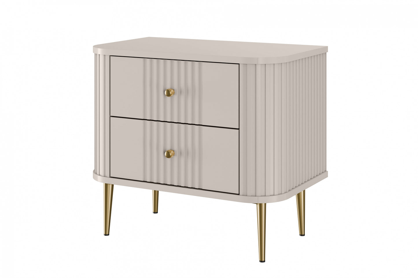 Naktsskapītis (2) Vespa 56/51/38 cm kašmirs/zelts - N1 Home