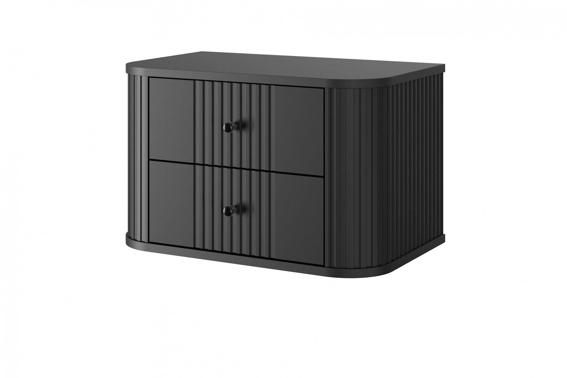 Naktsskapītis (2) Vespa 56/48/38 cm melns/melns - N1 Home