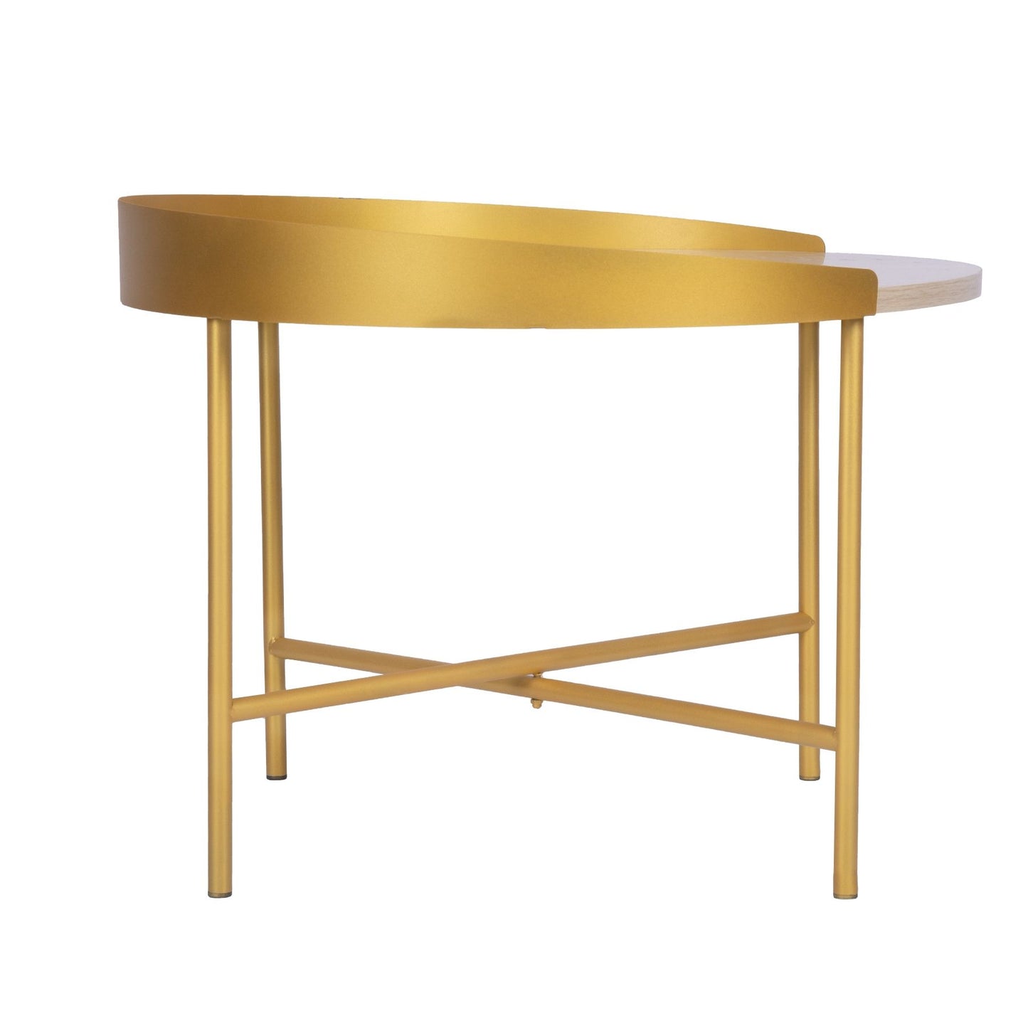 BREVE zelta kafijas galdiņš 60x60x40 cm - N1 Home