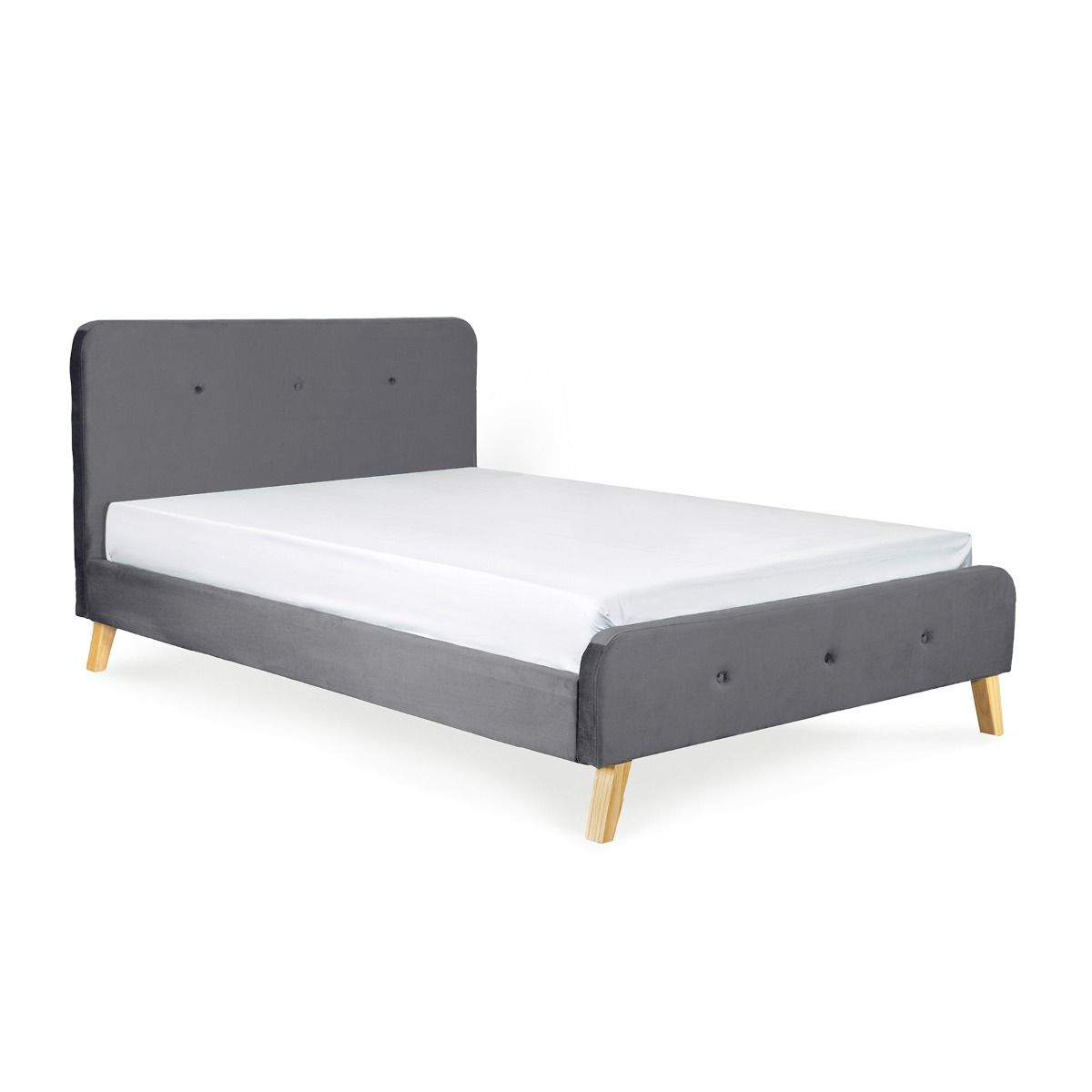 Samta gulta ar rāmi MIKKEL Pelēka 160x200 cm - N1 Home